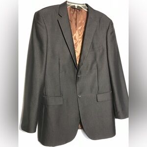 Caravelli Black Fine Stripped Italy Blazer 40R